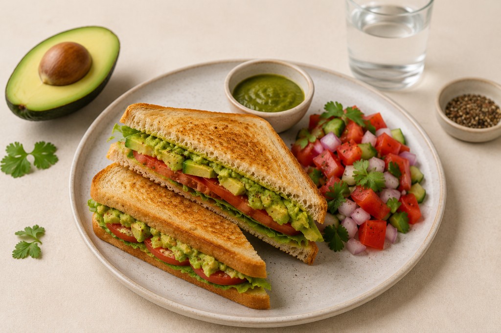 Avocado Veggie Sandwich